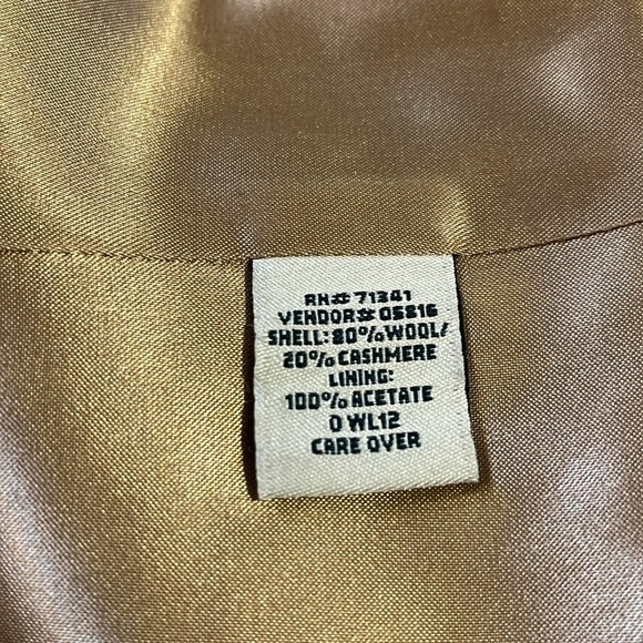 VTG-L.L. Bean-8 Reg-tan plaid-long sleeve, wool& cashmere blend,  blazer/jacket. - Picture 10 of 15
